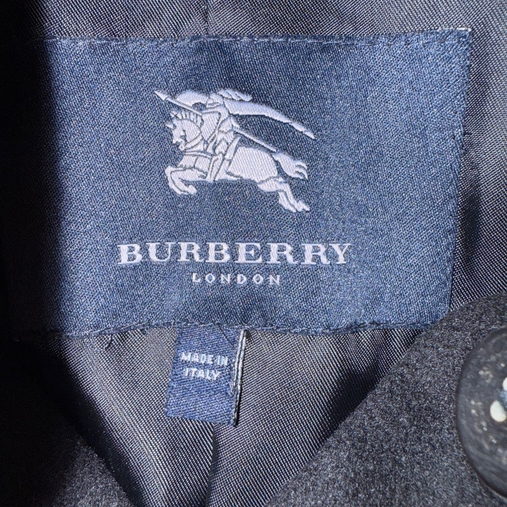 Burberry Black Wool Cashmere Long Coat 4 - Picture 10 of 12